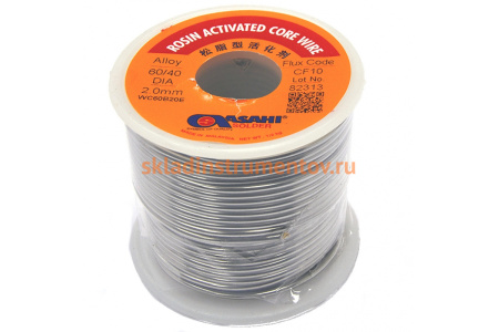 Припой (2 мм, 0.5 кг, Sn60/Pb40, СF10 флюс RA) ASAHI 00-00001195 Припой (2 мм, 0.5 кг, Sn60/Pb40, СF10 флюс RA) ASAHI 00-00001195