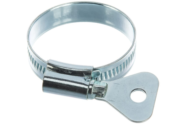 Металлические, червячные хомуты СИБРТЕХ 32-44мм, ширина 12мм, W1, с металлическим ключом, 2шт 476537