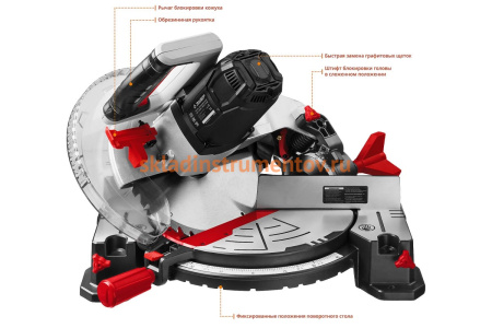 Торцовочная пила ЗУБР ЗПТ-255-1800 ЛМ2