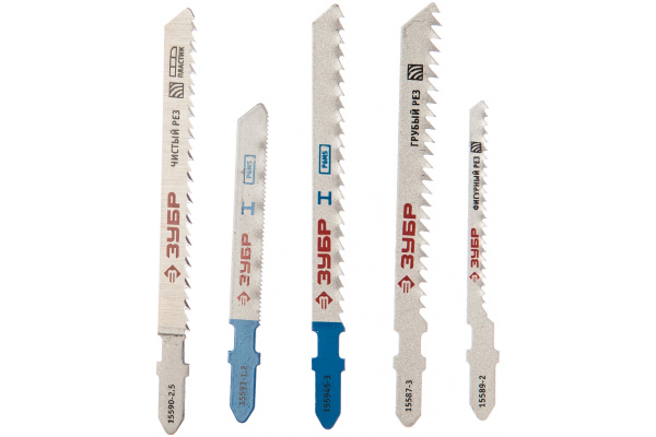 Набор пилок "ЭКСПЕРТ" 10 шт. по дереву/металлу для электролобзиков Зубр 15581-H10