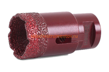 Коронка алмазная вакуумная по камню D18-15W-40L-M14 (18х40 мм; М14) MESSER 06-35-018