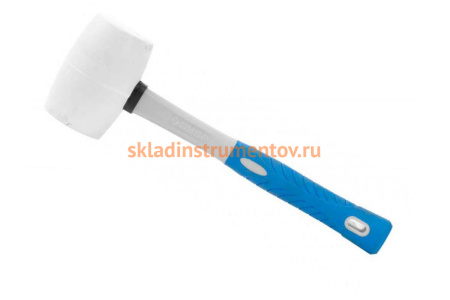 Киянка с фиберглассовой ручкой ЗУБР ПРОФЕССИОНАЛ резиновая белая, 230г 20531-230_z02