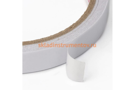 Клейкая двухсторонняя лента BRAUBERG 12 мм х 10 м, бумажная основа 227267