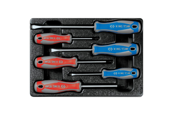 Ложемент для набора отверток 9-31106MR, PVC KING TONY 84710320B