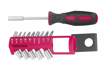 Отвертка с битами и головками 16 шт Контрфорс 126644