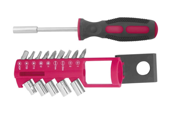 Отвертка с битами и головками 16 шт Контрфорс 126644