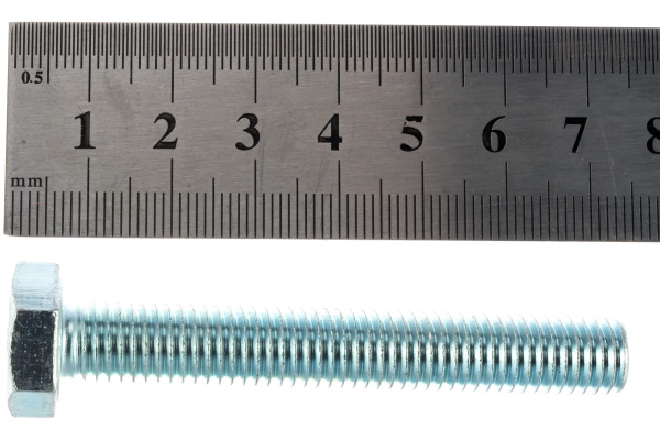 Болт ЗУБР ГОСТ 7798-70, M10 x 70 мм, 3 шт, кл. пр. 5.8, оцинкованный, 303086-10-070