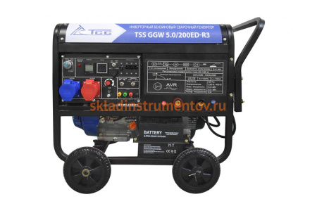 Инверторный бензиновый сварочный генератор ТСС GGW 5.0/200ED-R3 026494