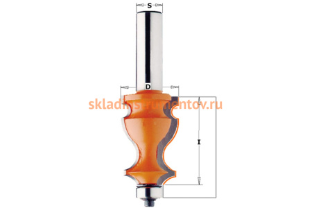 Фреза кромочная фигурная (27x41 мм; S 12 мм) по дереву CMT 955.902.11