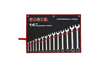 Набор дюймовых комбинированных ключей 14 предметов FORCE 5141SC