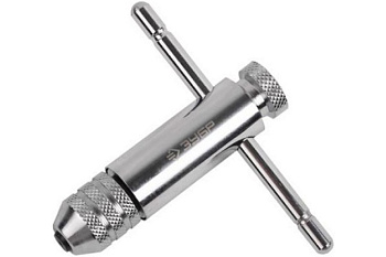 Т-образный метчикодержатель с храповым механизмом М3-М10, 85мм/100мм Зубр 28137-85