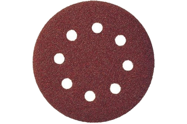 Лист шлифовальный (5 шт; 125 мм; 8 отверстий; Р320) для эксцентриковых шлифмашин REDVERG 6624188