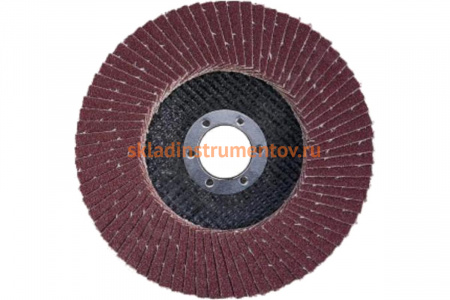 Круг лепестковый торцевой (150 мм; Р100; электрокорунд; коричневый) АТАКА 1109130