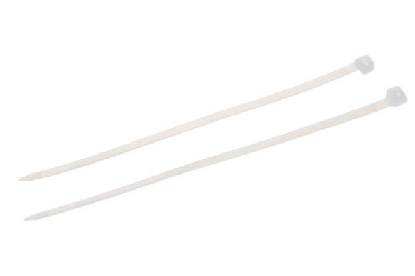 Нейлоновые хомуты Зубр белые, 7.6x250 мм, 100 шт. 309010-76-250