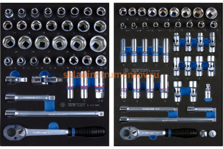 Набор инструментов в серой тележке KING TONY 286 предметов 934-010AMG