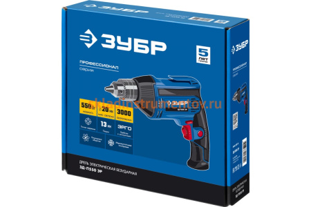 Дрель Зубр ПРОФЕССИОНАЛ ЗД-П550 ЭР