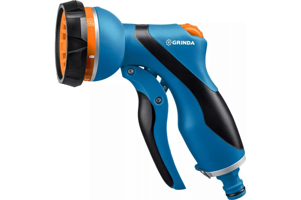 Двухкомпонентный поливочный пистолет с регулятором напора GRINDA PROLine F-7 7 режимов 429120