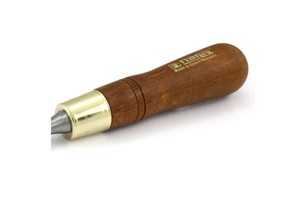 Плоская изогнутая стамеска с ручкой NAREX WOOD LINE PLUS 19 мм 813319