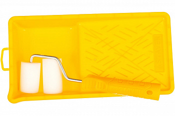 Валик STAYER ПОРОЛОН МИНИ в наборе с ванночкой, 50+70мм 0544-05-07