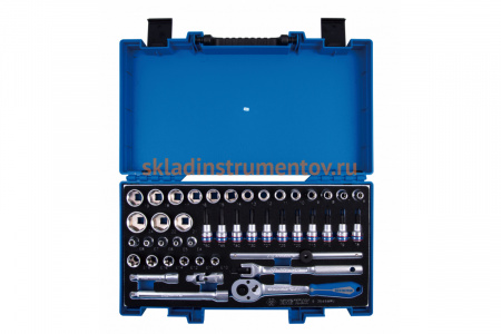 Набор торцевых головок с принадлежностями 3/8" KING TONY шестигранные, 6-24 мм, 45 предметов 3545MRV