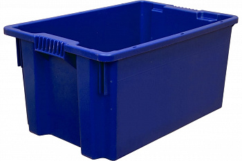 Сплошной ящик Тара.ру 600х400х300 мм, синий 05428
