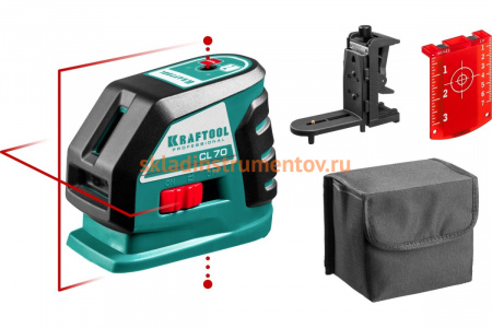 Лазерный линейный нивелир KRAFTOOL CL-70-2 34660-2