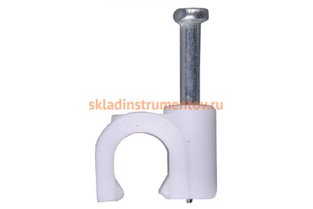 Скоба с оцинкованным гвоздём (100 шт; 4 мм) для крепления кабеля Stayer 4510-04