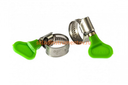 Металлические, червячные хомуты СИБРТЕХ 12-20мм, ширина 12мм, W4, с ключом, 2шт 476493