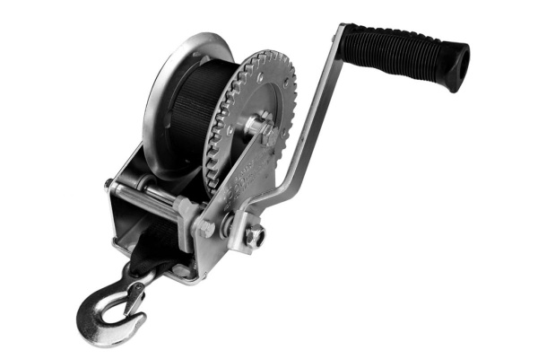 Ручная лебедка Тор ЛФ-1200 FD  г/п 0,5 т, длина ленты 10 м 1001264