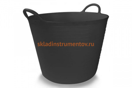 Корзина пластиковая черная №4 RUBI 55л 88774