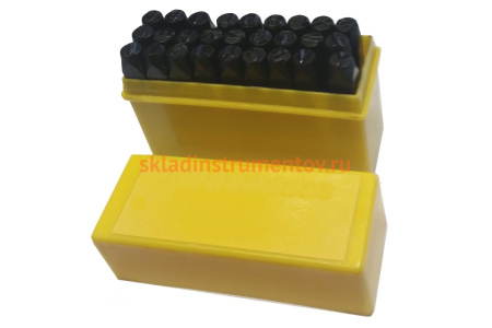 Буквенные клейма № 6 (латинский шрифт, сталь) GRIFF g111046