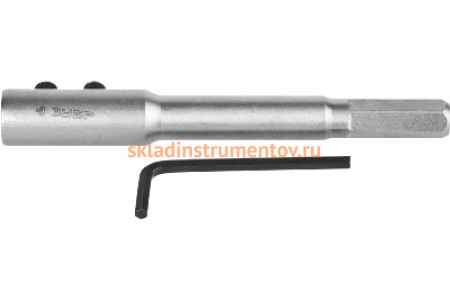 Удлинитель "МАСТЕР" (1/2"; 140 мм) для спирального сверла Левиса Зубр 2953-12-140