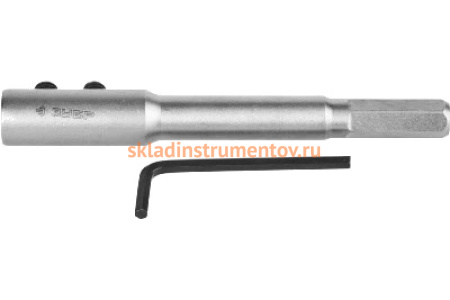 Удлинитель "МАСТЕР" (1/2"; 140 мм) для спирального сверла Левиса Зубр 2953-12-140