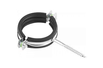 Трубный оцинкованный хомут Зубр с шурупом, 2", 40 шт 37854-58-63-40