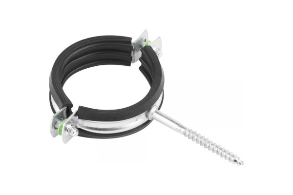 Трубный оцинкованный хомут Зубр с шурупом, 2", 40 шт 37854-58-63-40