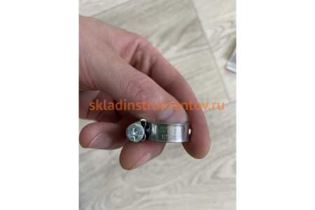 Червячный хомут 12-22мм, нержавеющая сталь JTC-ZN22