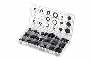 Набор сальников СИБРТЕХ D 6,35 - 25,4 мм 125 предметов 47599