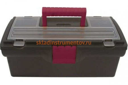 Ящик для инструмента 16" вишневые замки и ручка КУРС 65504