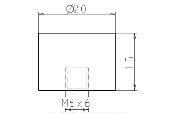 Резинометаллический буфер KIPP K0573.02001555