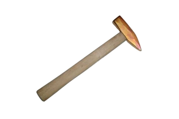 Молоток стальной с квадратным бойком омеднённый искробезопасный (А-0.6 кг) СПЕЦ И-00797