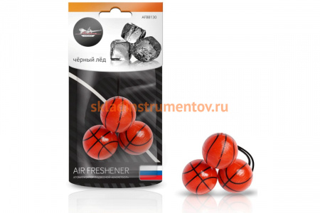 Подвесной ароматизатор Airline Баскетбол черный лед AFBB130