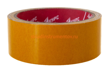 Клейкая двусторонняя лента КУРС 38мм х 10м 11803