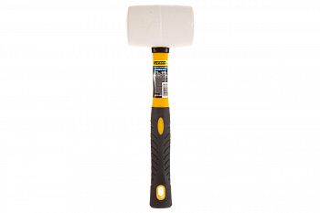 Резиновая белая киянка с фибергласовой ручкой 680г STAYER PROFI 20533-680