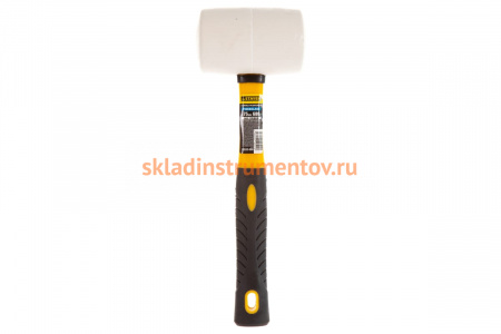 Резиновая белая киянка с фибергласовой ручкой 680г STAYER PROFI 20533-680