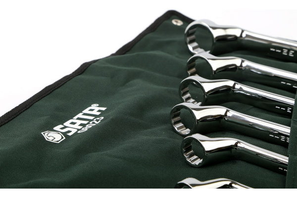 Набор накидных ключей глубокого смещения 11шт Sata 08023