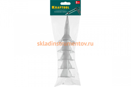 Запасные сопла для закрытых пистолетов для герметика 5 шт KRAFTOOL 06677-S
