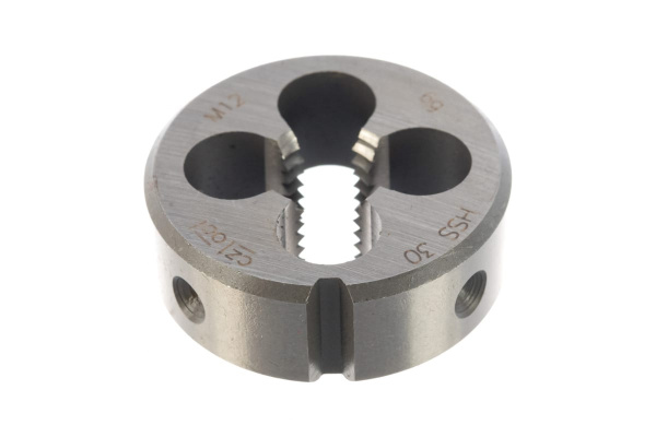 Плашка HSS М 12 шаг 1,75 мм. D38 мм Bucovice Tools 240120