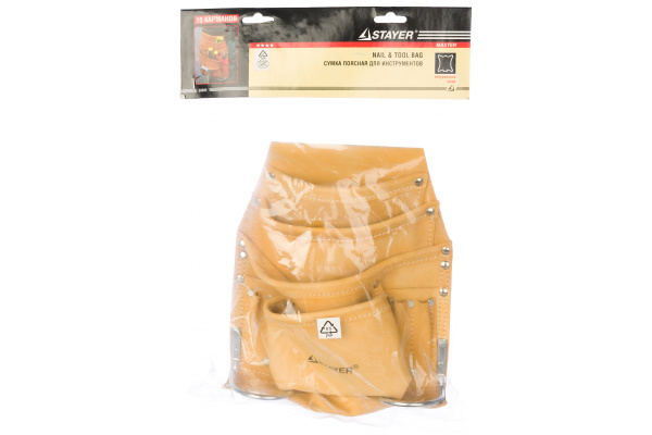 Сумка поясная 8 карманов для ручного инструмента Stayer 38505