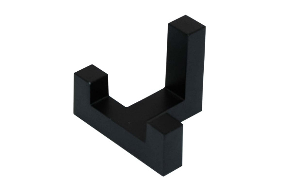 Двухрожковый мебельный крючок JET 590 матовый черный CM590Z.002BL99