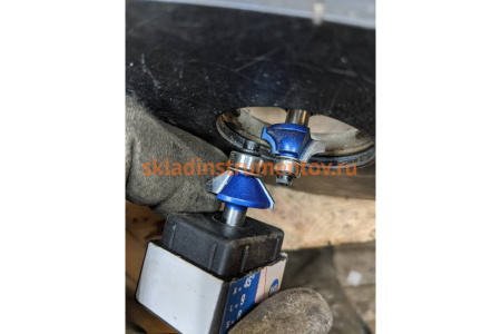 Фреза кромочная калевочная фасочная №9 ПРОФЕССИОНАЛ (25.4х9х52.5 мм; угол 45 град; хвостовик 8 мм) Зубр 28711-25.4